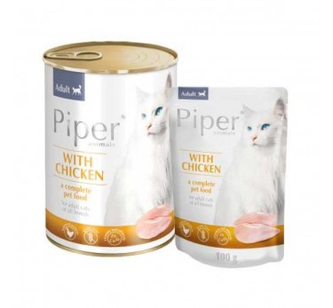 PIPER Cat для кошек курицей 0,4кг